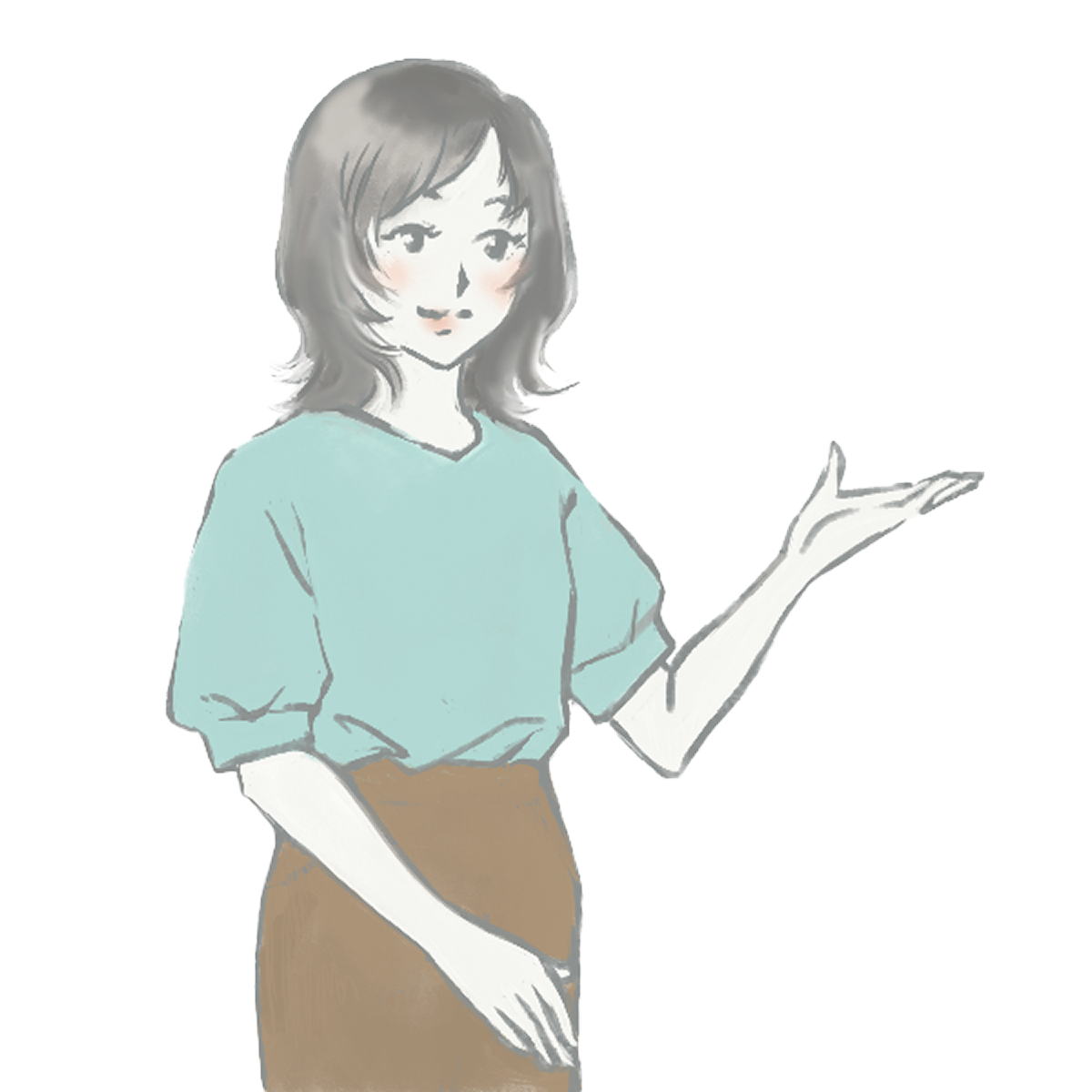 説明をする女性